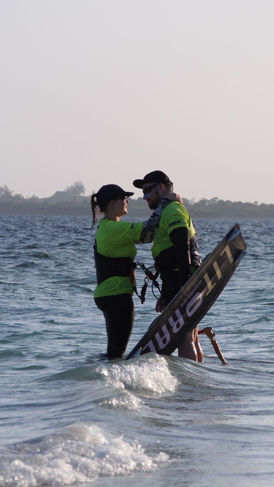 Kiten auf der Hochzeitsreise