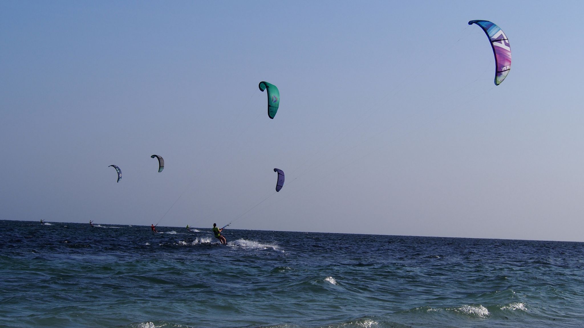 Kiten auf der Hochzeitsreise