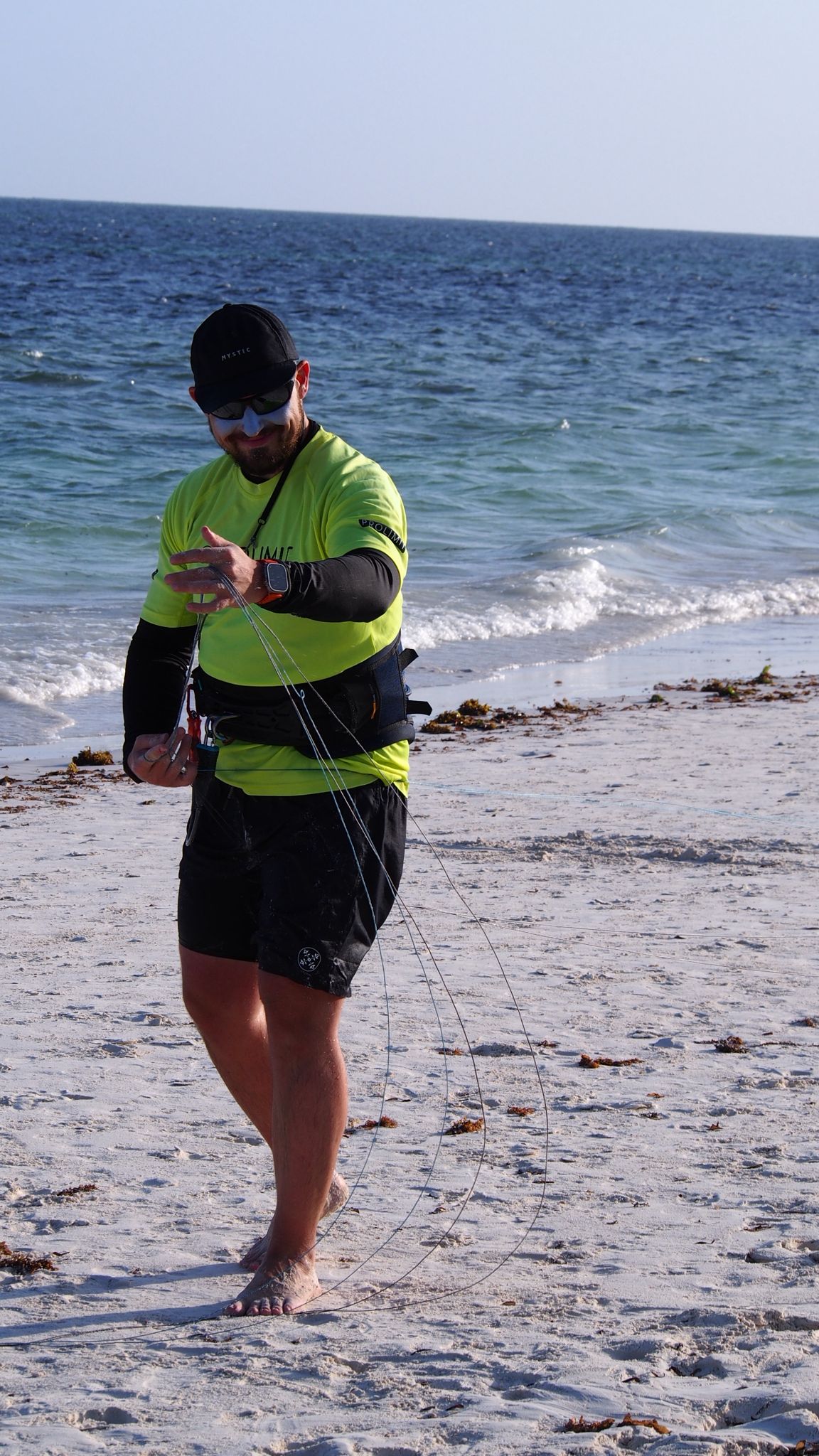 Kiten auf der Hochzeitsreise