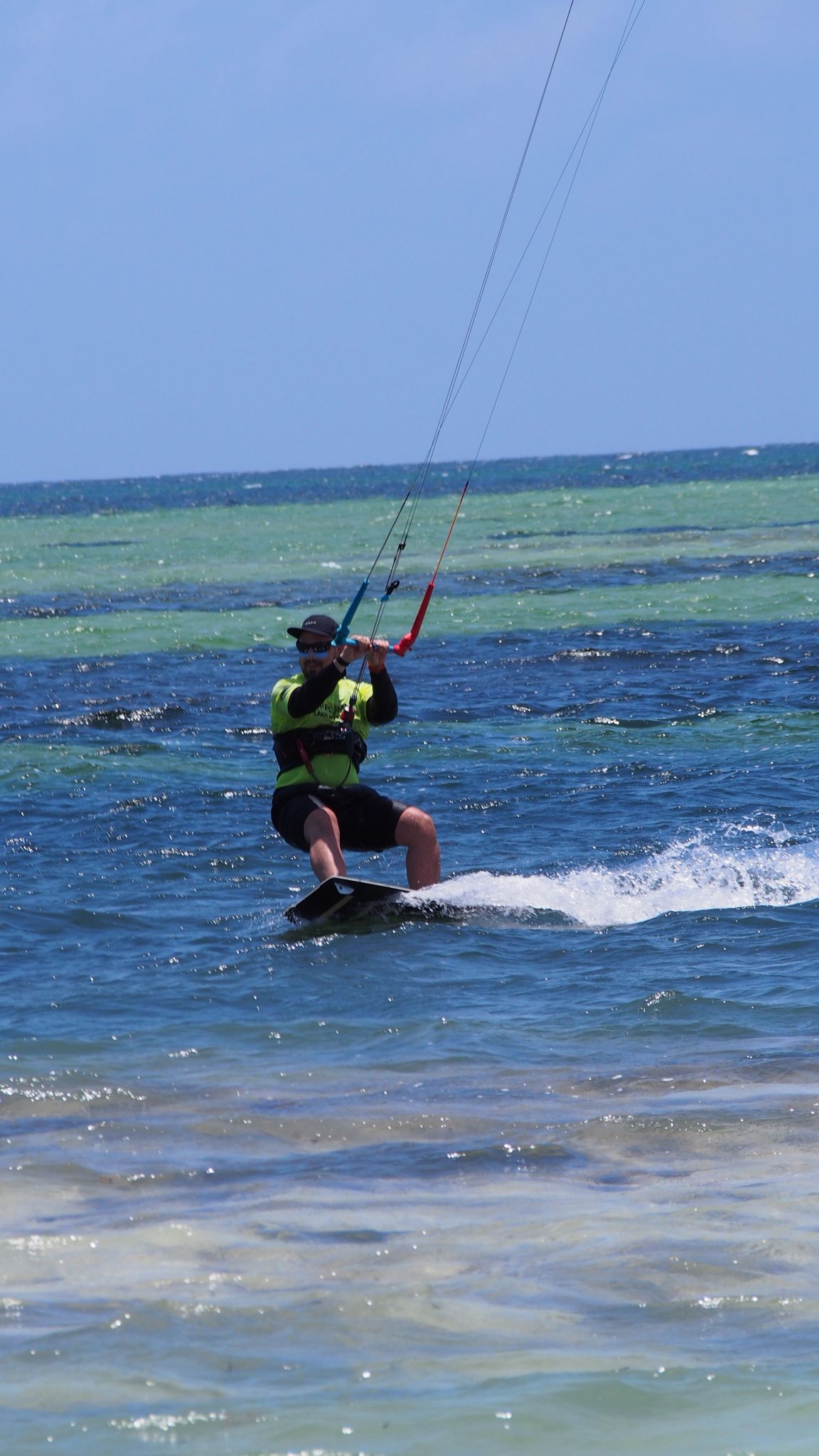 Kiten auf der Hochzeitsreise